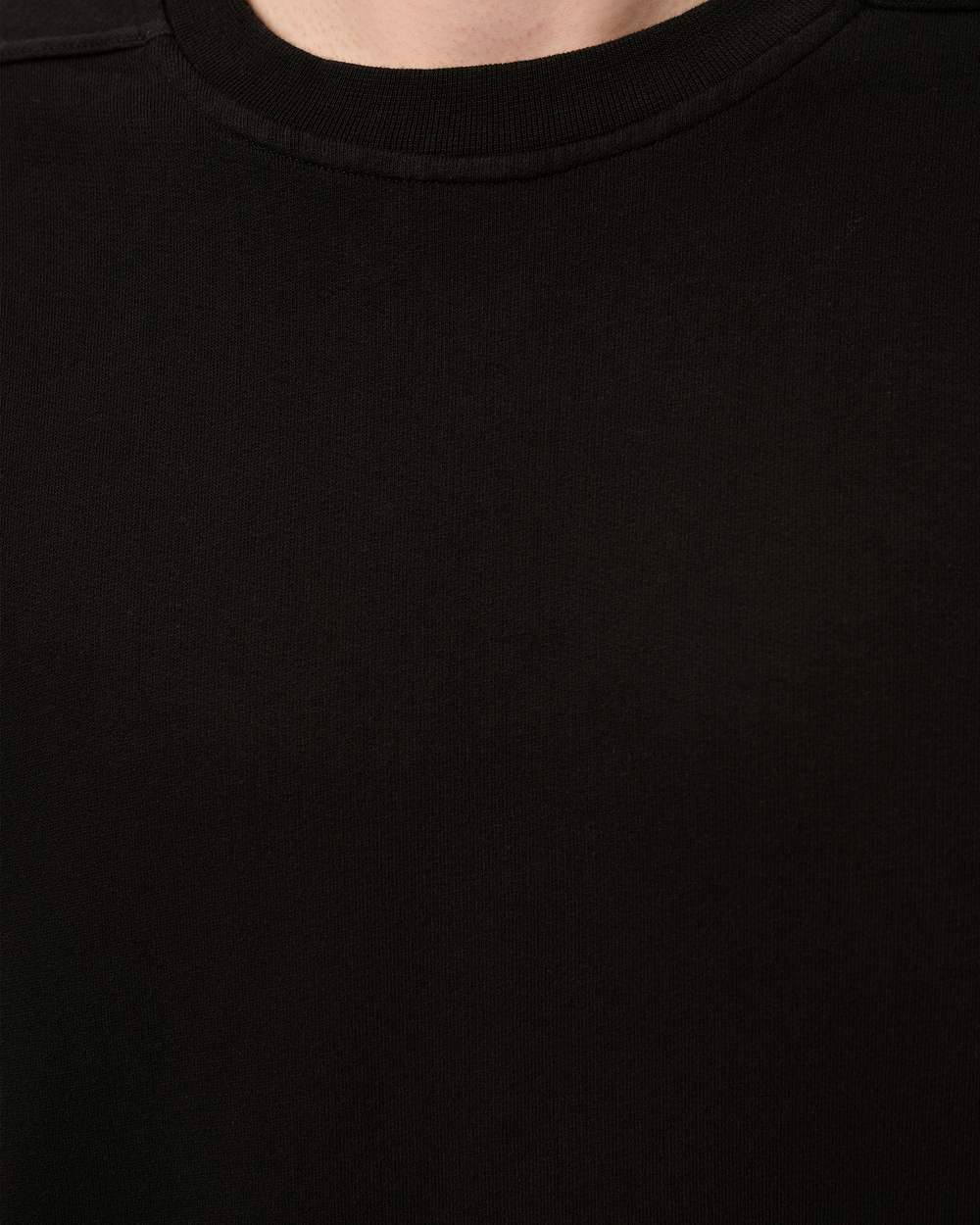 RICK OWENS DRKSHDW СВИТШОТ ЧЕРНЫЙ KNIT CREWNECK