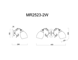 Бра MyFar Biene MR2523-2W
