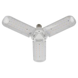 Фитолампа для растений светодиодная ЭРА FITO-24W-Ra90-E27-FOLD 3-х лепестковая полного спектра 24 Вт Е27