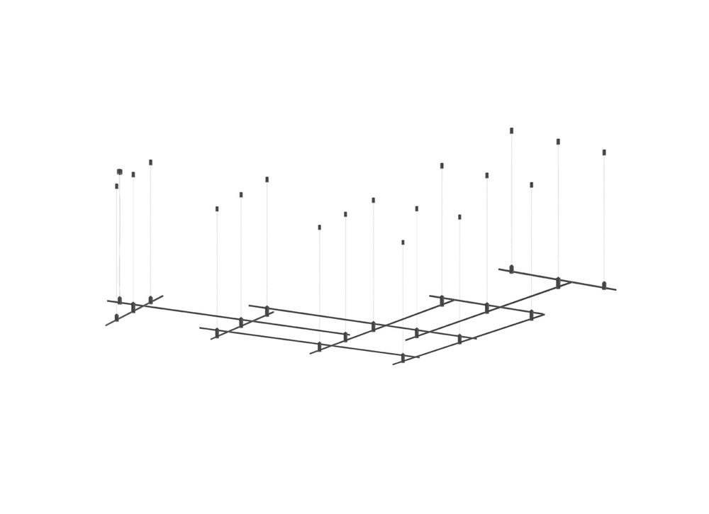 Donolux Magnet Modular System «CODE 1.2»,  L2000x6xL1000х4хH95-3000 мм (высота регулируется),  DC24V,