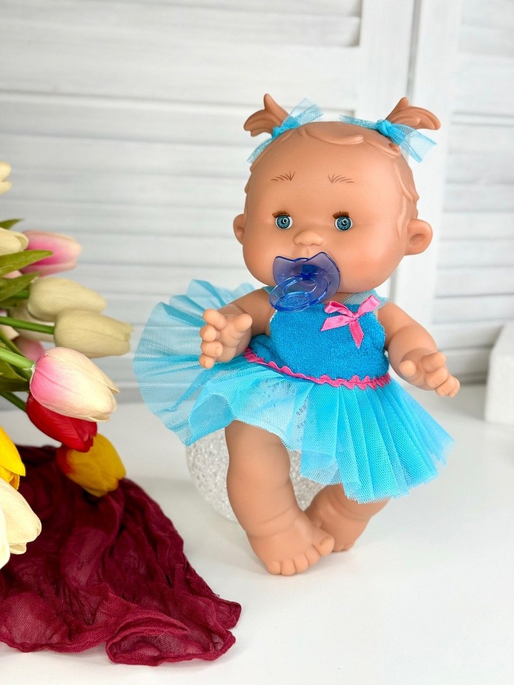 Пупс Nines 26см PEPOTE с закрывающими глазками (N814C)