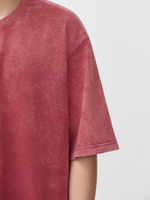 Футболка garment dyed (бордовый)