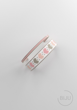 Схема PEYOTE, Схема браслета мозаичное плетение, узор из Miyuki Delica 11/0, файл PDF, №159