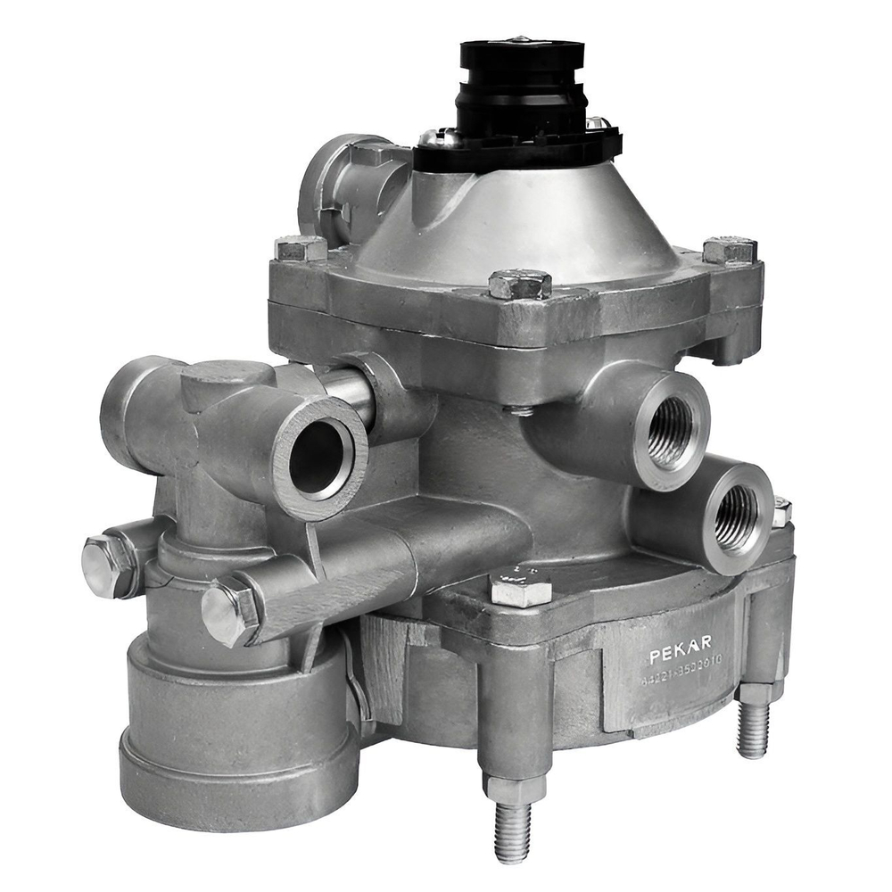 Клапан управления тормозами прицепа двупроводной с клапаном обрыва