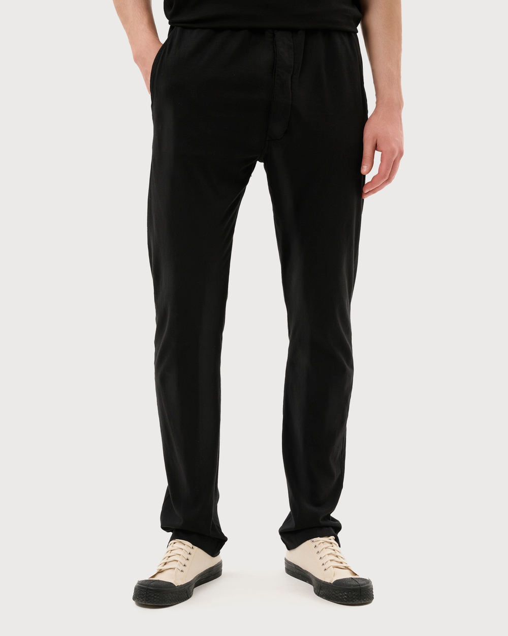 RICK OWENS DRKSHDW БРЮКИ ЧЕРНЫЕ LIDO BERLIN  DRAWSTRING