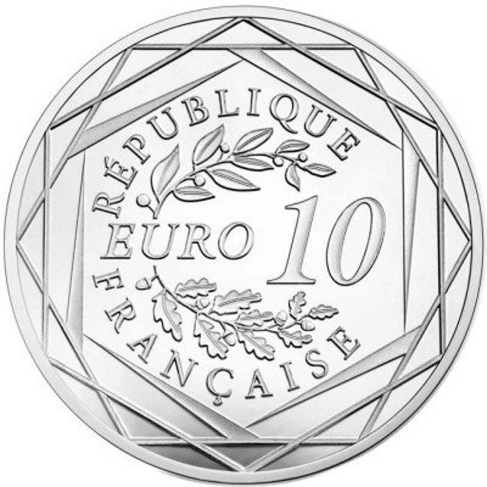 10 евро. 100 летие окончания Первой мировой войны. Франция.  2018 год