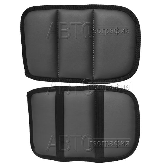 Мягкая подушка-накладка на подлокотник из экокожи (на резинке)