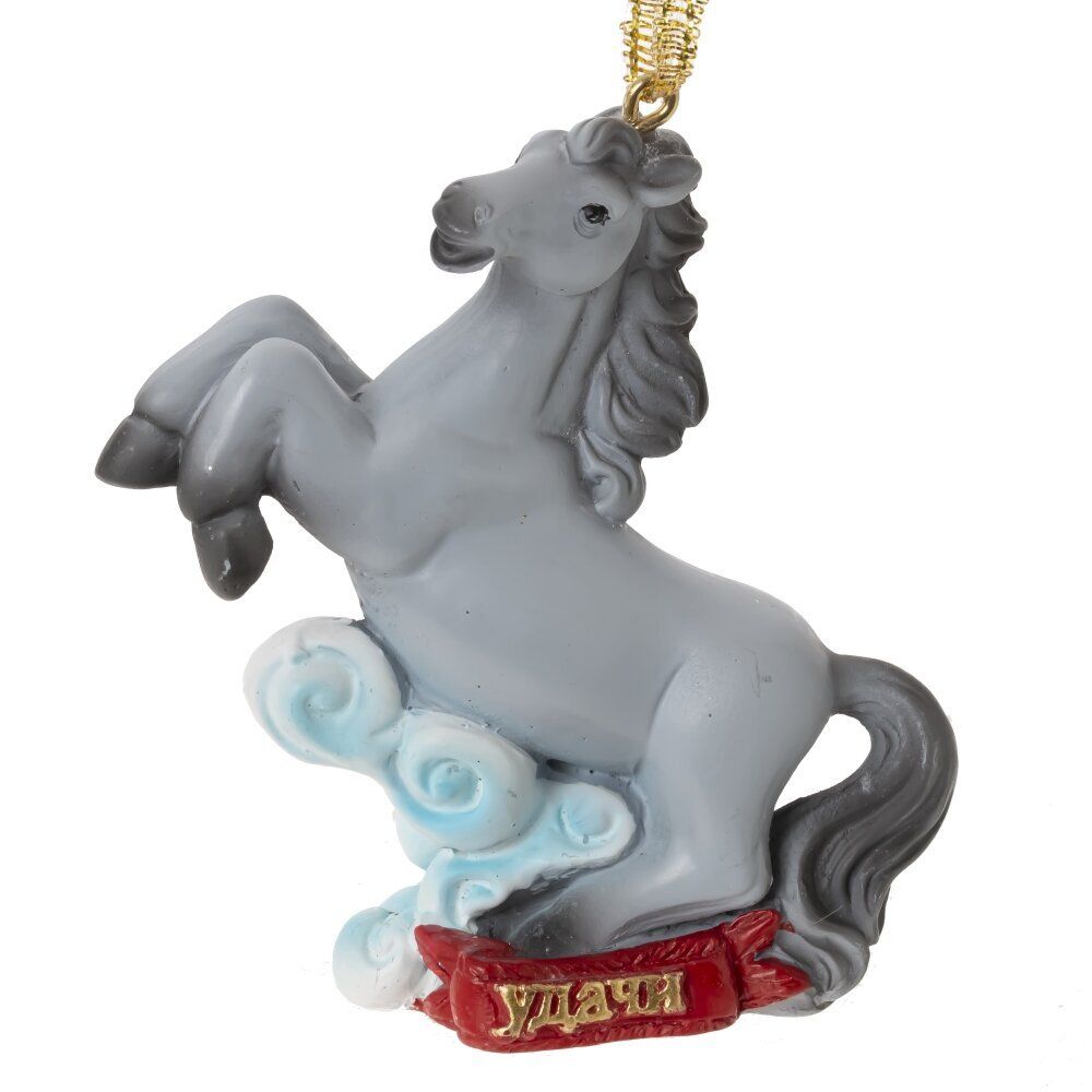 GAEM Фигурка декоративная подвесная "Лошадка", L6,5 W3 H7,5 см, 4в.