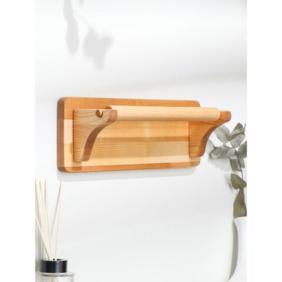 Настенный держатель для бумажных полотенец из березы (30,5х11,5 см) (Цвет: не задано)