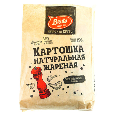 Картошка Bruto ПЕРЕЦ-СОЛЬ