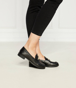 Кожаные мокасины Love Moschino - черный(JA10162G1LIA0)