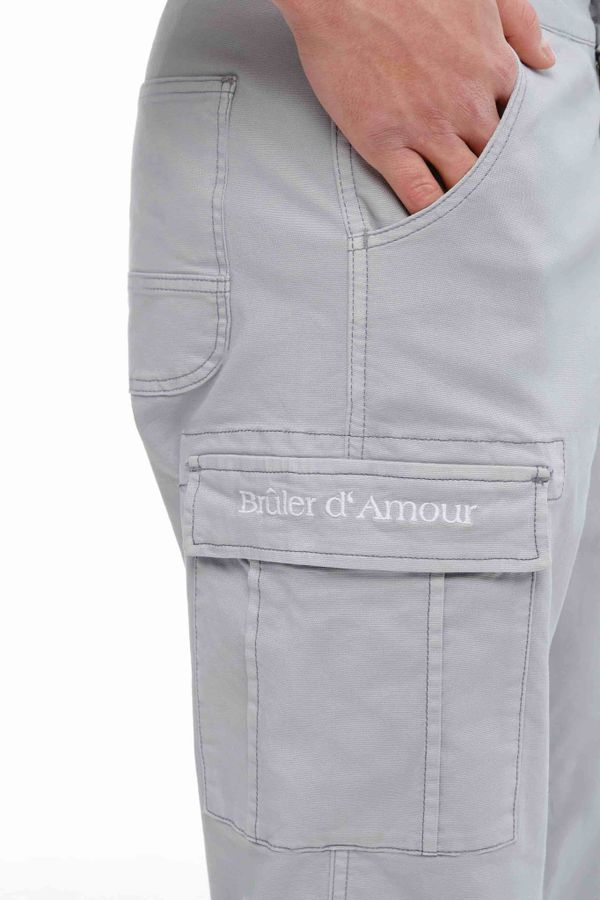 Брюки Cargo Base серые - фото 3