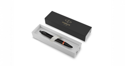 Шариковая ручка Parker IM Vibrant Rings Flame Orange, стержень: Mblue, в подарочной упаковке.