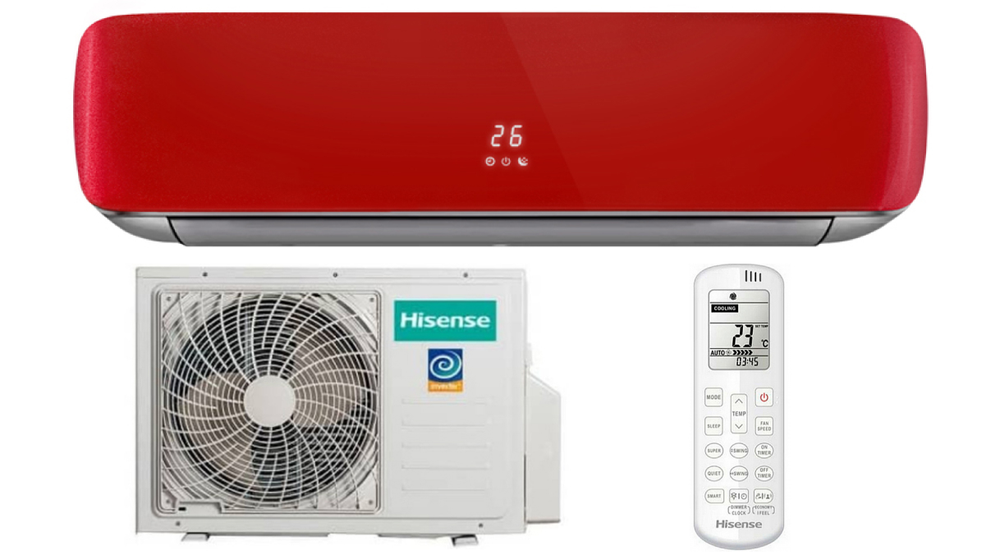Сплит-система Hisense RED CRYSTAL Super DC Inverter AS-13UW4RVETG00G(R)/AS-13UW4RVETG00W(R)