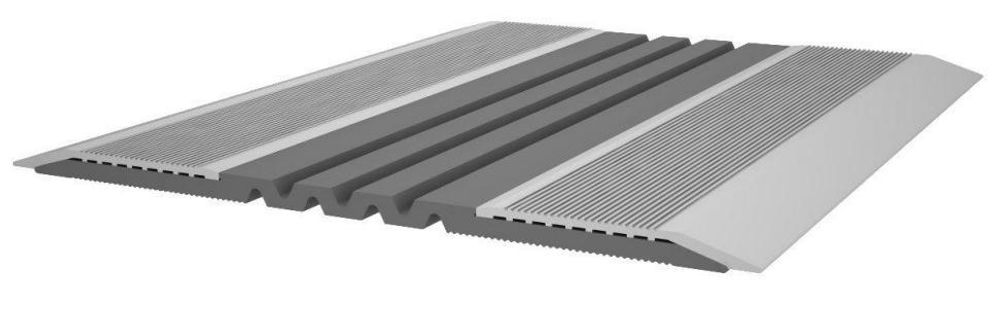 АКВАСТОП ДПП-0/050-АА Профильная конструкция ТЭП,с прижимными накладками из анодированного алюминия 4мм (3м), м.п.