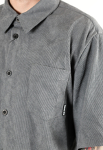 Рубашка BLK CROWN Baggy Вельвет Серый