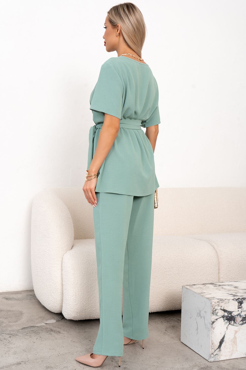 Костюм брючный (мята) К11-90/3 Nikol