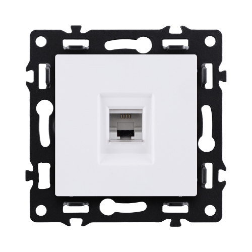 Розетка телефонная RJ11, белый Kollinger Asthetik AS-019WH