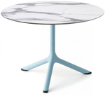 Столик ламинированный кофейный Scab Design Tripe, голубой, белый мрамор Каррара