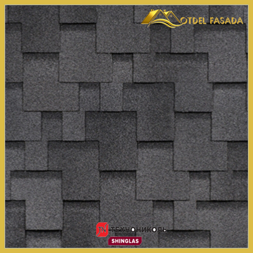 Гибкая черепица ТехноНиколь SHINGLAS Аккорд Серый 3 м2/уп (Однослойная)
