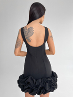 Платье AiZmode 04 укороченное с открытой спиной и воланом