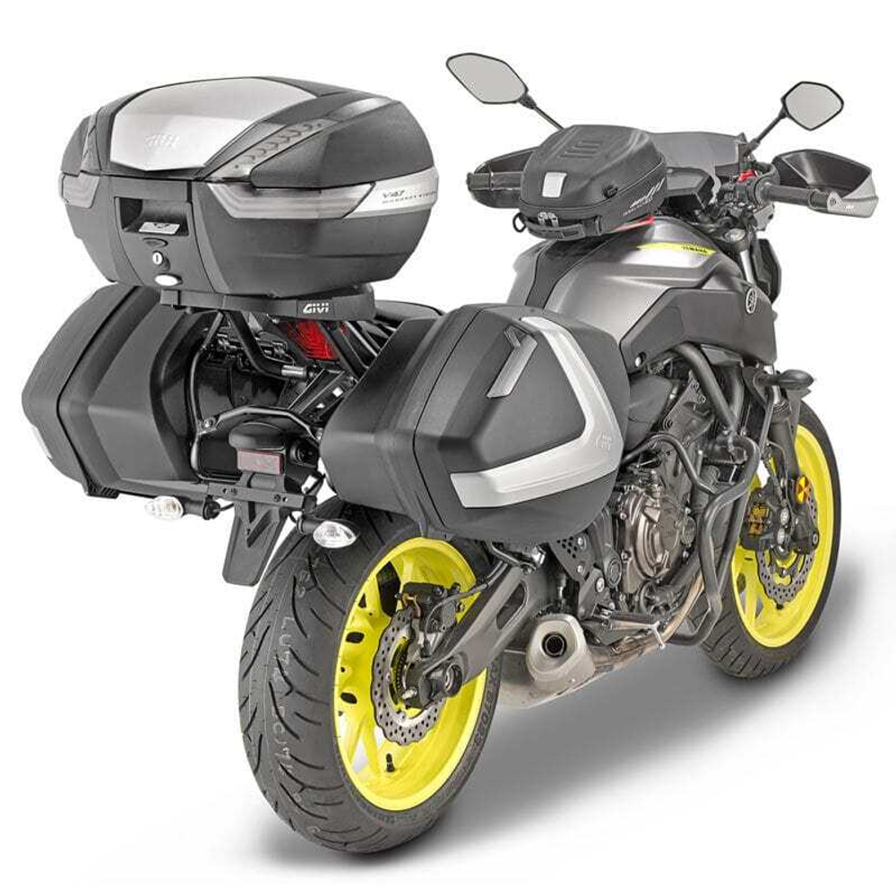 GIVI Пластиковый кофр для мотоцикла комплект MONOKEY SIDE 37 л. V37NT черный матовый
