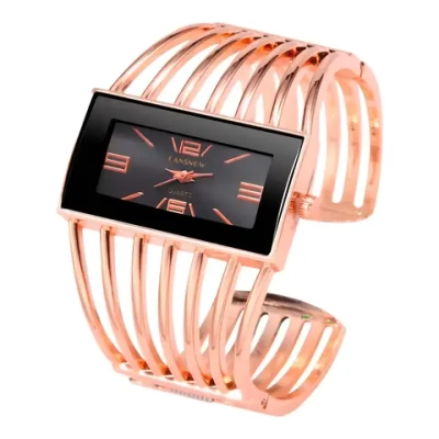 Часы-браслет кварцевые CANSNOW, черный/золотистый W9022800-01