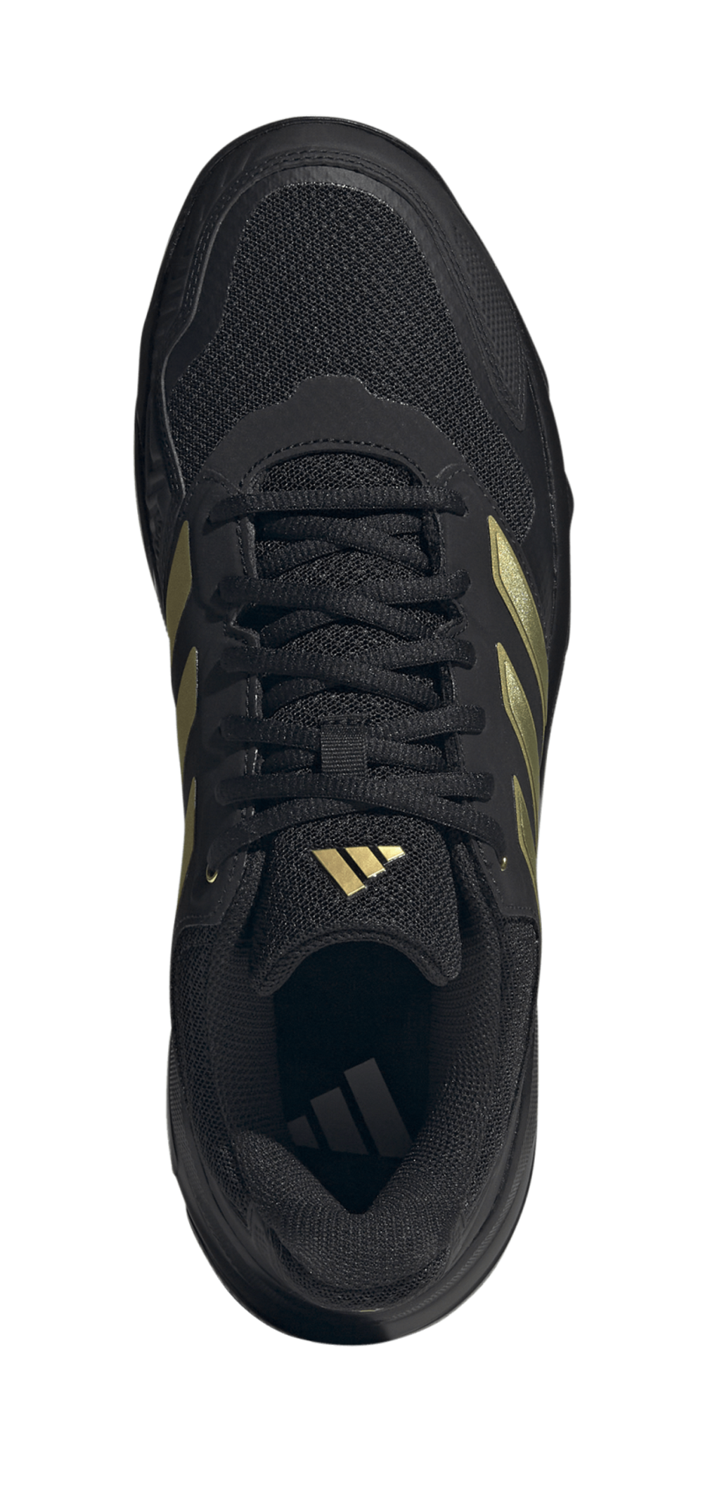 Мужские кроссовки теннисные Adidas CourtJam Control 3 - core black/gold metallic/core black