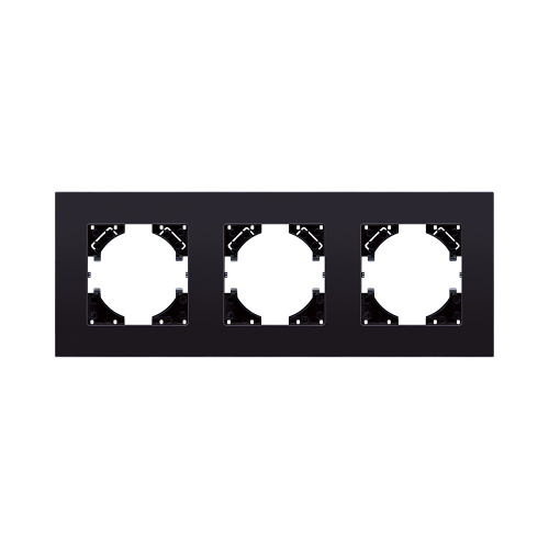 Рамка 3-постовая, стекло черный Kollinger Reflex MG RM3BK