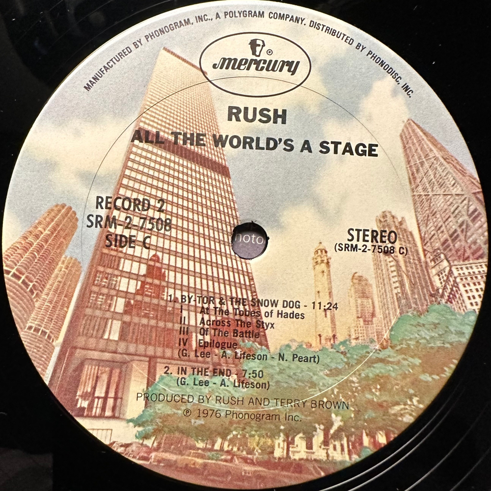 Rush - All The World's A Stage 2LP (США 1976г.)