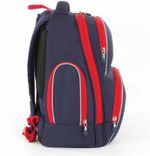 Рюкзак BRAUBERG CLASSIC, легкий каркас, премиум материал, Lion, синий, 37х32х21 см, 228829