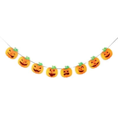 Растяжка бумажная «Helloween - Злые тыквы» 3 м