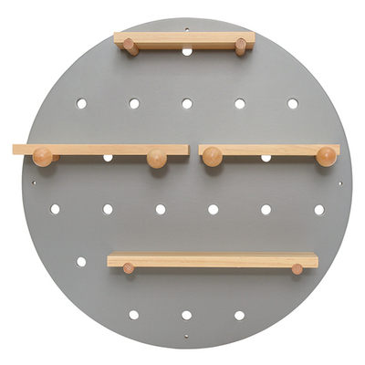 Полка настенная круглая shely, D50 см, светло-серая