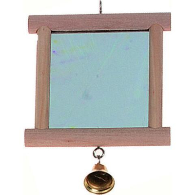 Игрушка для птиц, зеркальце с колокольчиком, Flamingo