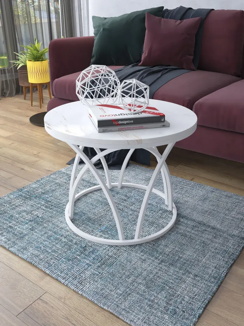 Журнальный стол Тюльпан - БЗБГ - МДФ в ПВХ