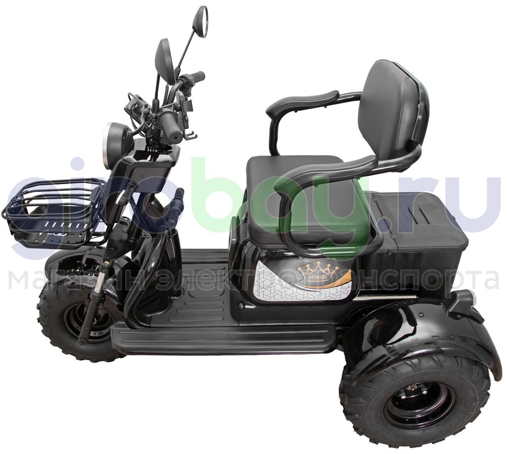 Электротрицикл IKINGI T3 Pro MAX 1000W (60V/30Ah) - Чёрный фото №15