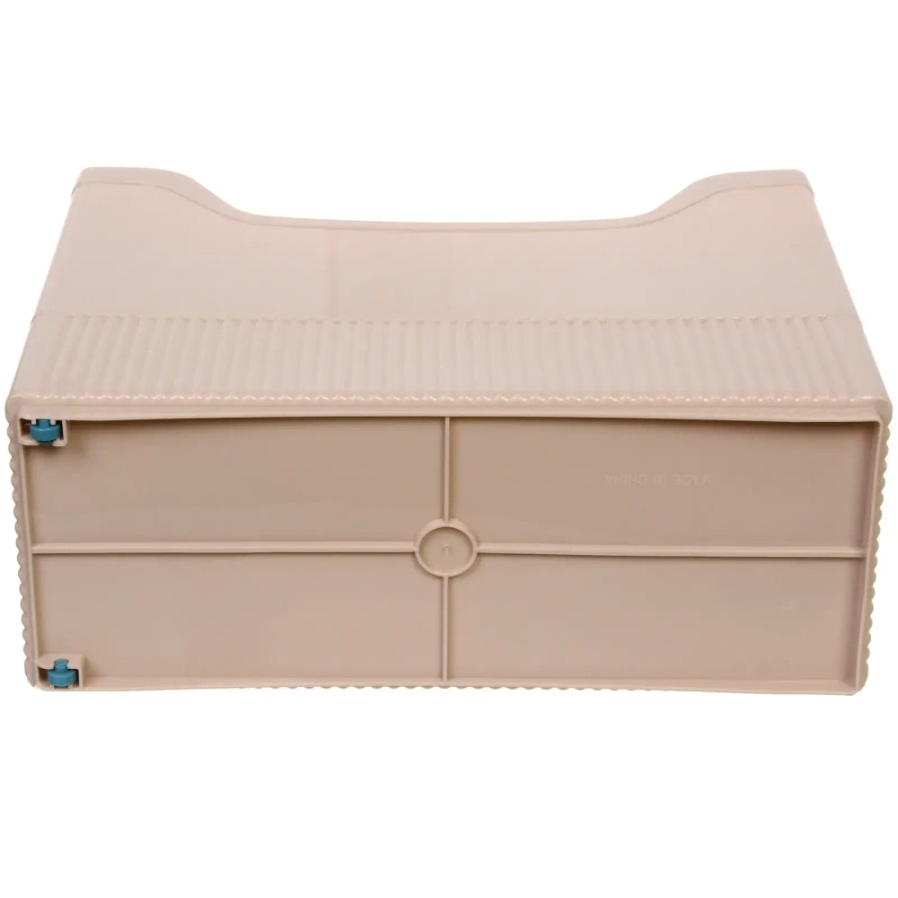 Органайзер - лоток для хранения на колесиках «ИДЕАДОМА», цвет бежевый, 33.6*13.7*25.2см