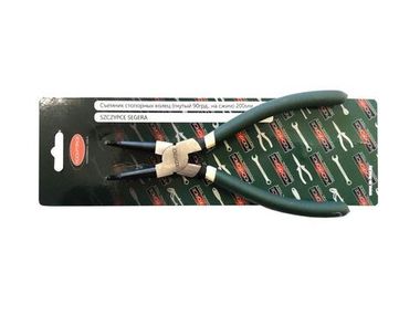 Съемник стопорных колец гнутый на сжим(90°,L-230мм),в блистере RockForce##Rock FORCE RF-609230HB