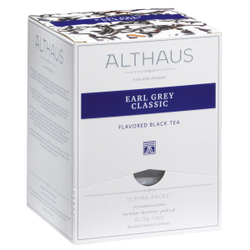 Чай черный Althaus Earl Grey Classic ароматизированный в пирамидках, 15 шт