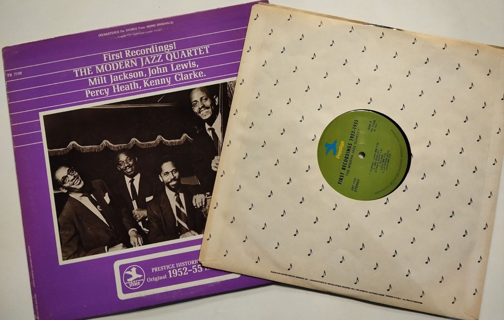 Винтажная виниловая пластинка LP The Modern Jazz Quartet First Recordings (USA 1975)