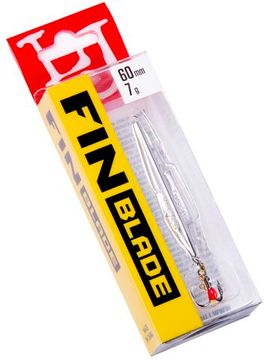 Блесна вертикальная зимняя Lucky John FIN Blade с цепочкой и тройником  60мм S блистер