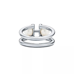 Кольцо из серебра 925 и жемчуга, Tiffany 💝 HardWear