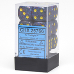 Chessex 12-D6 set (16mm) - Speckled Twilight