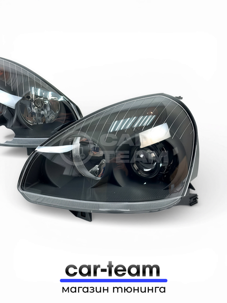 Фары на Лада Приора 2 (21704, 21724) передние с Bi LED модулями 2.5 дюйма, черная маска (под ключ)