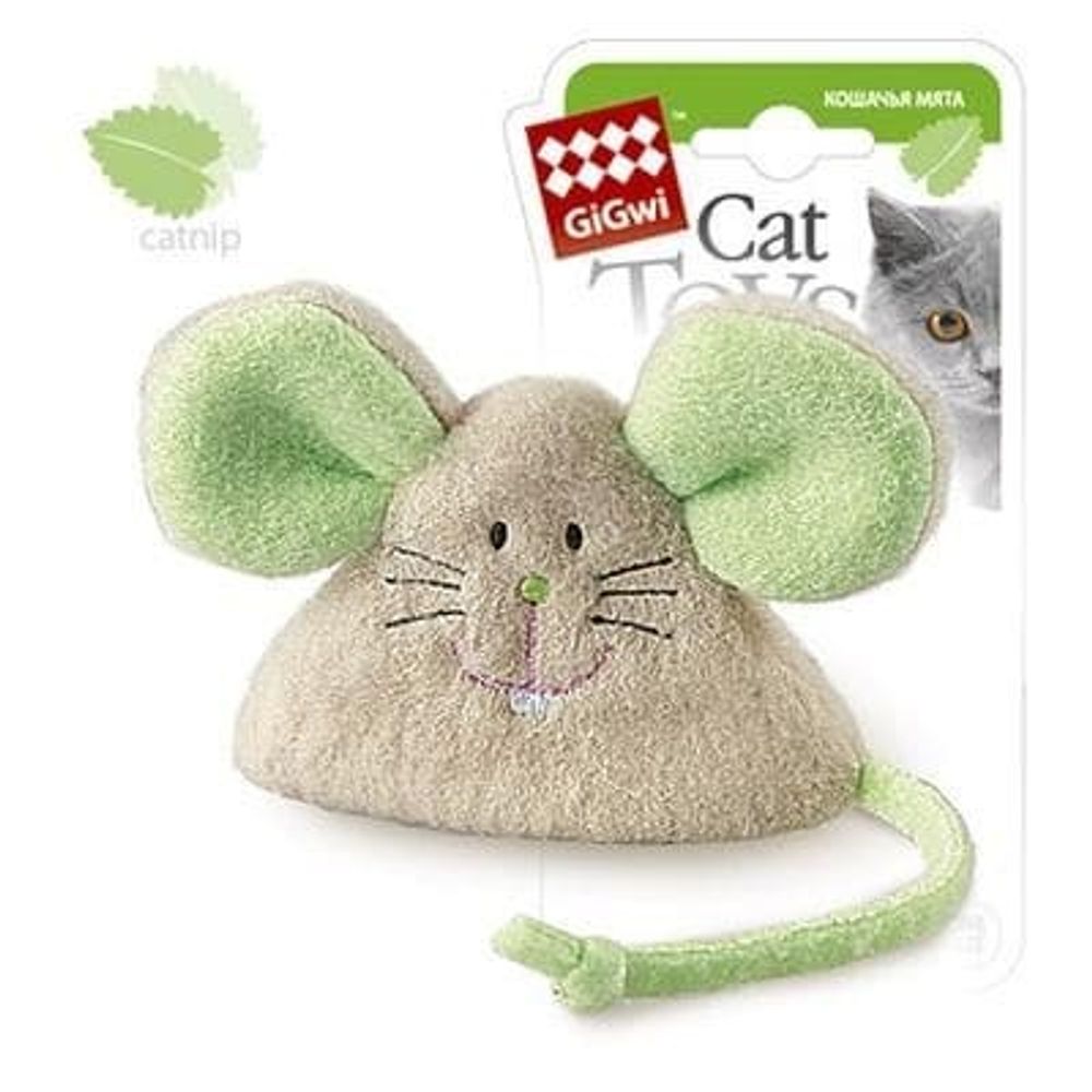 GiGwi игрушка для кошек Мышь/ткань 75041
