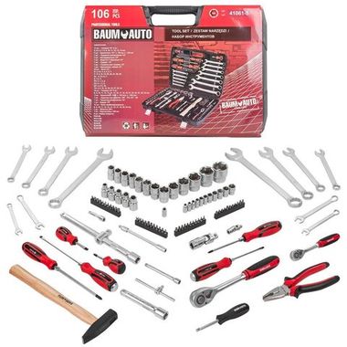 Набор инструментов 106пр. 1/4'' 1/2'' (6гр.)(5-32мм) Baum Auto##BaumAuto BM-41061-5
