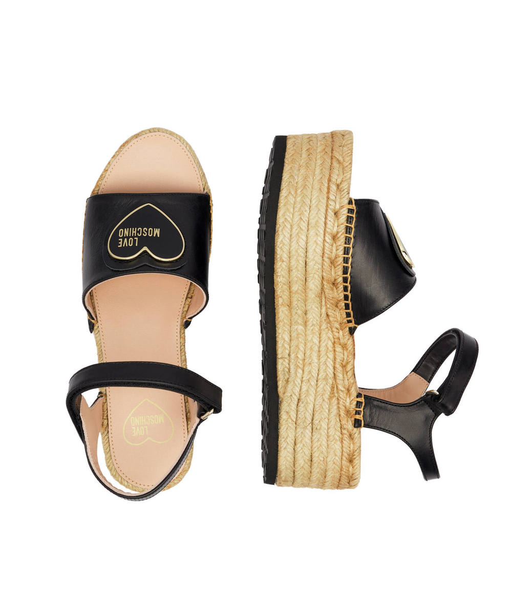 Босоножки VITELLO Love Moschino - черный(JA16306I0IIA0)