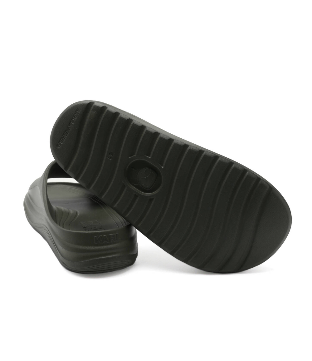 Шлепанцы SKOONA Maison Karl Karl Lagerfeld - хаки(KL75008)