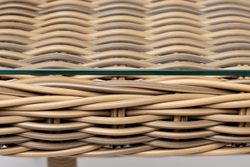 "Латте" плетеный стол из искусственного ротанга 140х80см, цвет соломенный