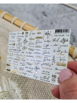 Набор слайдеры 2шт Lucky Rose. Foil 112, 114
